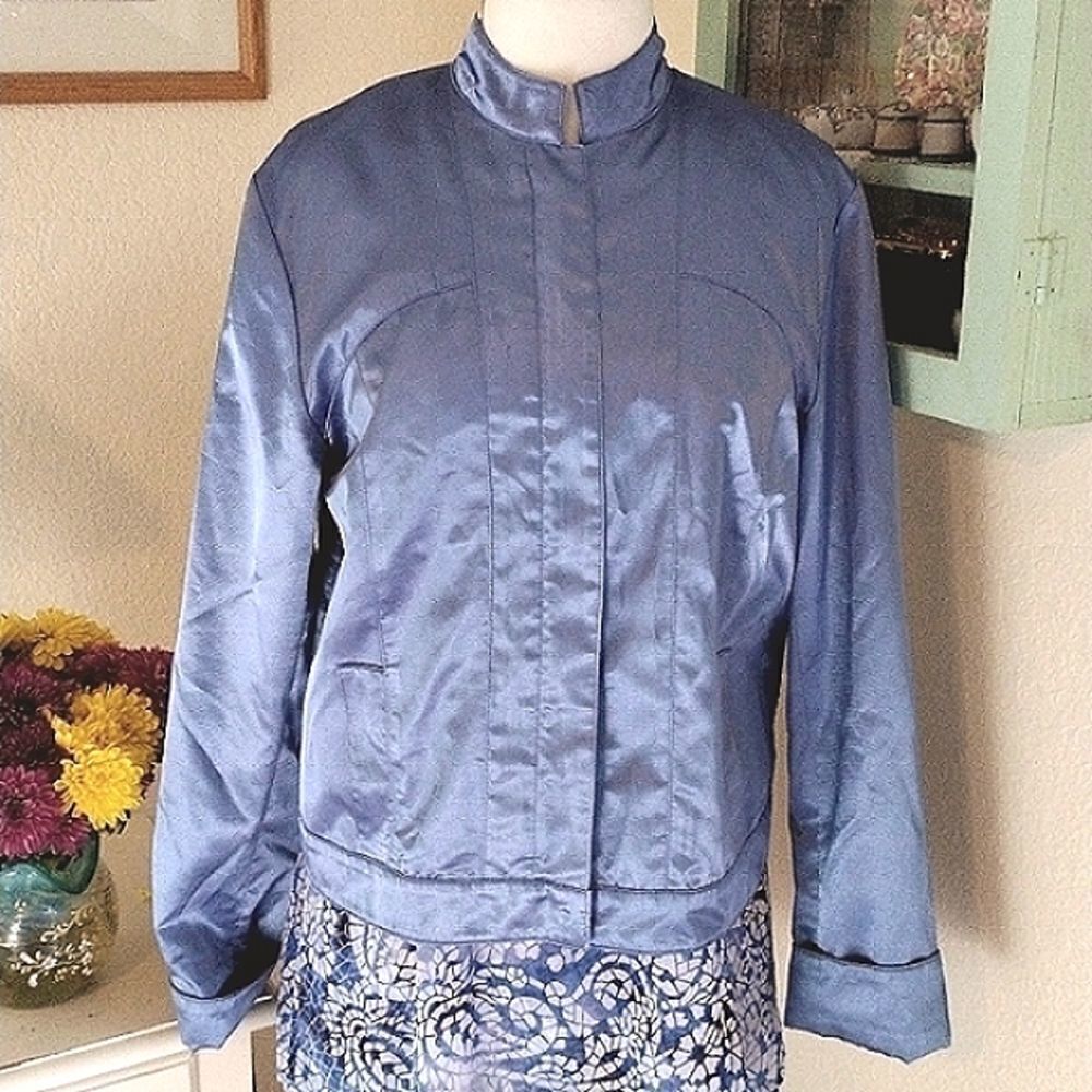J. Peterman Y2K Satin Jacket